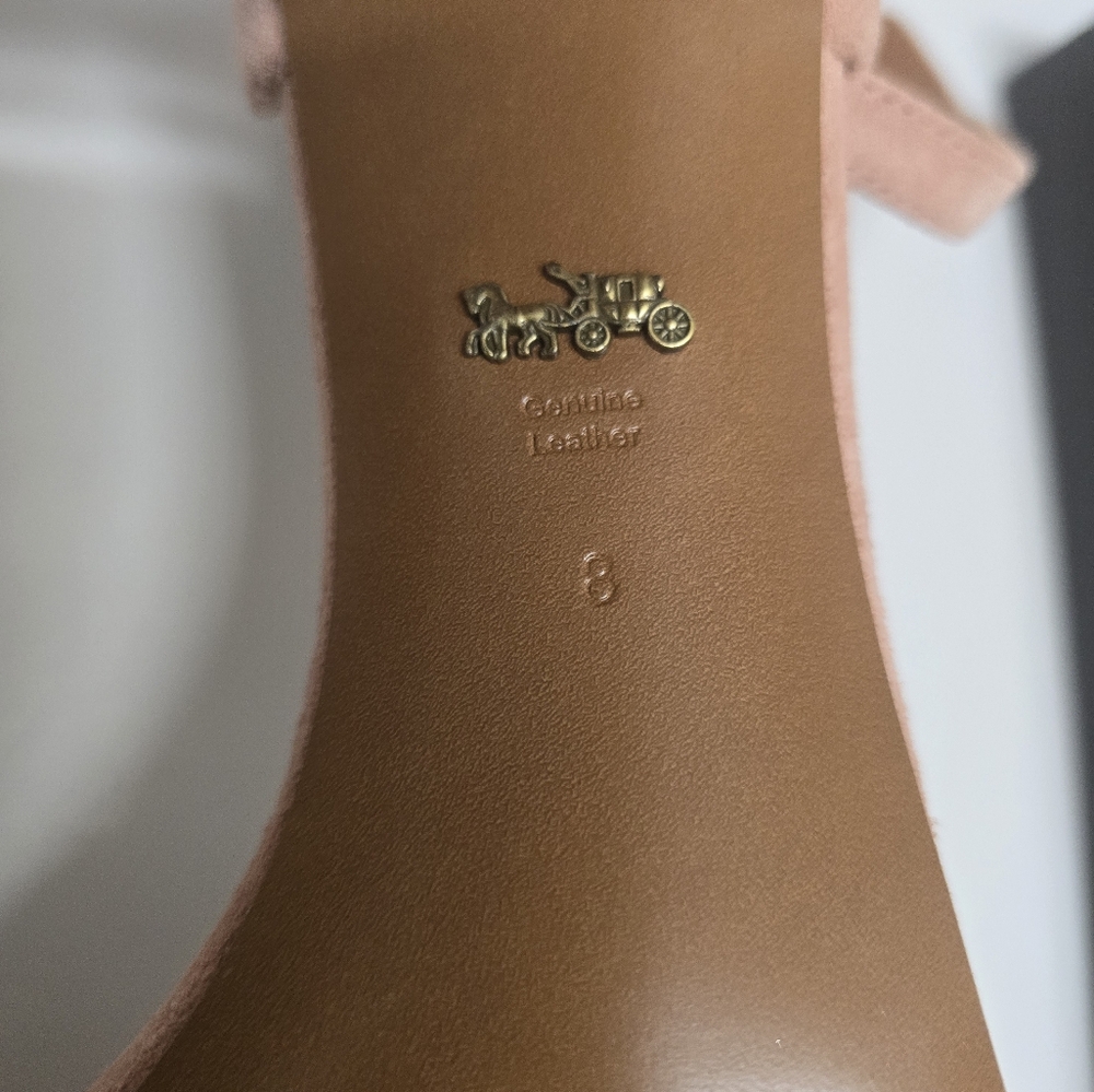 Coach Heel Sandal with Coach Link in Peony Size 8b - Picture 3 of 7
